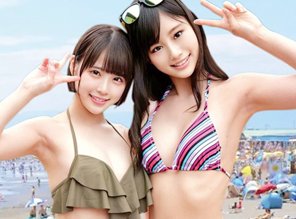 ［素人ナンパ］ビーチでゲットの水着ギャルと巨根のDT男子をマッチングで素股マッサージのエロトライに…筆下ろしで生姦中出し♡