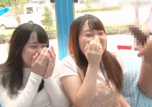 唇フェチな草食男子のオファーで疑似チンポの飴をHに舐めるJDお姉さんが勝手に発情～生チンポ露出で即尺＆即ハメのなし崩し姦♡